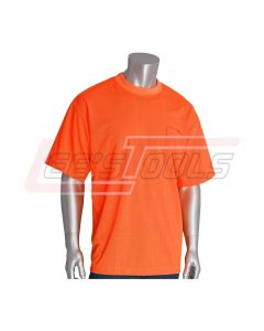 PIP 310-CNTSNOR-XL NON-ANSI CREW NECK WICKING POLYESTER T-SHIRT, 1 POCKET, ORANGE