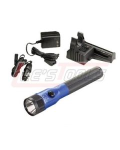 STREAMLIGHT 75613 Stinger® LED Rechargeable Flashlight with AC/DC PiggyBack® Charger, Blue Anodized
