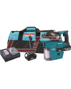 MAKITA LXRH011 18V LXT® Lithium-Ion Brushless Cordless 1" Rotary Hammer Kit, accepts SDS-PLUS bits, HEPA Vacuum Att