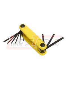 LISLE 42770 9 pc. Folding Hex Key Set .050", 1/16", 5/64", 3/32", 7/64", 1/8", 9/64", 5/32" & 3/16"
