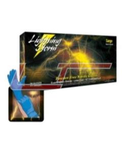 ATLANTIC SAFETY LS-L 50 Large    Blue 12" Nitrile  Powder Free