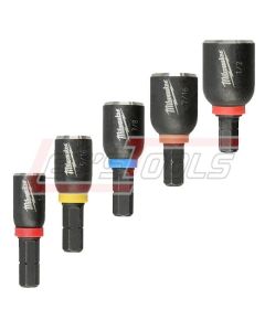 MILWAUKEE 49-66-4563 SHOCKWAVE™  INSERT NUTDRVR SET (1/4", 5/16", 3/8", 7/16", 1/2")
