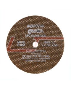 NORTON 66243510630 4 x .035 x 3/8 Type 01 Straight Wheels D Sides Reinforced - Good Norton Gemini Free Cut