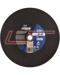 NORTON 66253306626 14 x 7/64 x 1 Type 01 Straight Wheels Reinforced - Good Norton Gemini Long Life Chopsaw