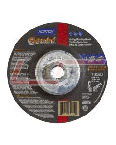NORTON 66252843590 4-1/2 x 1/8 x 5/8-11 Type 27 Depressed Center Wheels - Good Norton Gemini Mini Disc