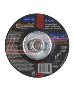 NORTON 66252843593 4-1/2 x 1/4 x 5/8-11 Type 27 Depressed Center Wheels - Good Norton Gemini Mini Disc