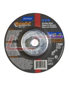 NORTON 66252843585 4-1/2 x 1/4 x 5/8-11 Type 27 Depressed Center Wheels - Good Norton Gemini Fastcut Disc