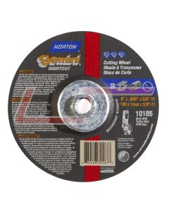 NORTON 66252830587 6 x .045 x 5/8-11 Type 27 Depressed Center Wheels - Good Norton Gemini RightCut