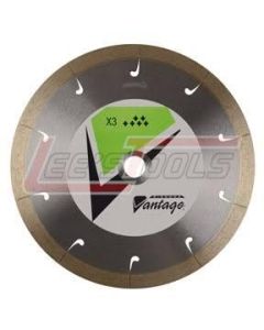 DIAMOND VANTAGE 0406APWX3 4" x .060" x 5/8 Porcelain Tile Blade (Wet), Premium Grade
