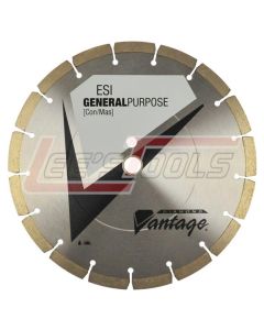 DIAMOND VANTAGE 1412ESI 14" x .125" x 1/20mm Conc/Mas, Sintered, Segmented Blade