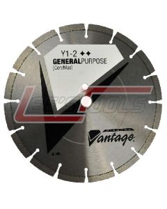 DIAMOND VANTAGE 1412EY1-2 14" x .125" x 1/20mm Conc/Mas, Value Plus Grade, Segmented Blade