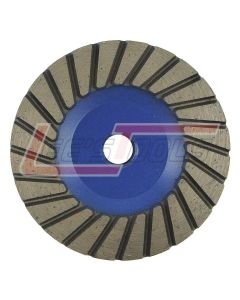 DIAMOND VANTAGE S-04HDZGX3-C 4" x 5/8-11 Turbo Stone Cup Wheel, Coarse Grit