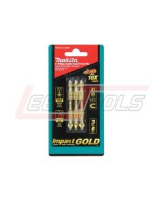 MAKITA B-39578 Impact GOLD® #1 (2-1/2") Phillips Double-Ended Power Bit, 3/pk