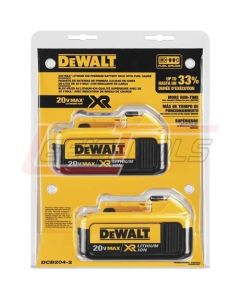 DEWALT DCB204-2 20V MAX 4.0 AH LI-ION BATTERY 2-PK