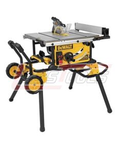 DEWALT DWE7491RS 10" WHEELED JOB SITE TABLE SAW with wheeled mobility, 32 1/2" rip capacity