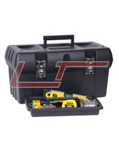 STANLEY  HAND TOOLS STST19005 STANLEY® METAL LATCH TOOL BOX W/ TOTE TRAY - 19"