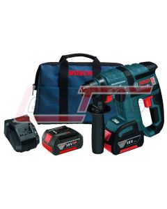 BOSCH RHH181-01 18V 3/4" SDS-plus® CORE Rotary Hammer Chip Tool Kit w/ Bag & (2) FatPack Batteries (4.0Ah)