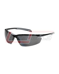 PIP 250-33-0041 COMMANDER EYEWEAR, POLARIZED GRAY POLYCARBONATE LENS, ANTI-SCRATCH, SEMI-RIMLESS, GLOSS BLACK FRAME,