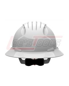 PIP 280-EV6161V-10 EVOLUTION DELUXE 6161 FULL BRIM HARD HAT, WHITE, 6-PT POLYESTER TEXTILE SUSPENSION, WHEEL RATCHET AD