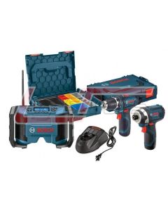 BOSCH CLPK33-120LP 12V Max 3-Tool Combo Kit (PS31, PS41, RADIO)