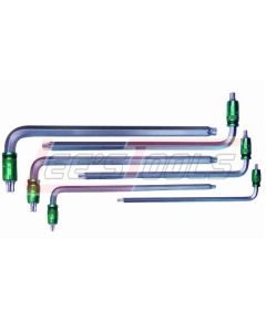 ASTRO PNEUMATIC 1035 6pc 2-in-1 Torx Key Wrench Set - External Hex (Metric) / Internal Torx  (T20, T25, T30, T40, T45, T5