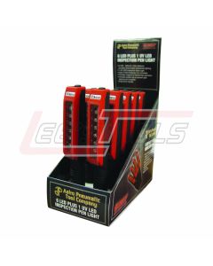 ASTRO PNEUMATIC 6307 6 LED Plus 1 UV LED Inspection Pen Light - 10pc Display Case sold as each