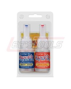 BOSS PRODUCTS USA 7121100 RAPIDFIX DUAL ADHESIVE SYSTEM 25ML CLAMSHELL PACK
