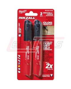 MILWAUKEE 48-22-3102 2PK BLACK MEDIUM PT MARKERS