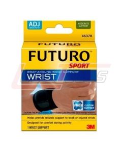 3M 46378 FUTURO Sport Wrap Around Wrist Support 46378 - Adjustable Black