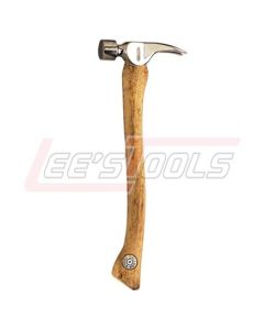DALLUGE 02000 20 oz Decking Hammer, Textured Face, Straight Hickory Handle