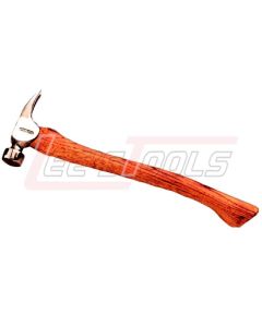 DALLUGE 02115 21 oz Framing Hammer, Serrated Face with Nailoc Magnetic Nail Holder, Curved Hickory Handle