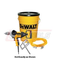DEWALT DW130VBKT 1/2" VSR 550 rpm/rev Spade Handle Drill 9.0 amp bucket kit