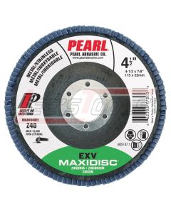 PEARL ABRASIVE MAX4580Z9E 4-1/2 x 7/8 ZIRCONIA EXV™ TYPE 29 - MAXIDISC™ - FLAP DISCS