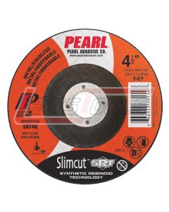PEARL ABRASIVE DCWSRT45A 4-1/2 x .045 x 7/8 SRT™  SLIMCUT™TYPE 27 CONTAMINANT FREE - THIN CUT-OFF WHEELS
