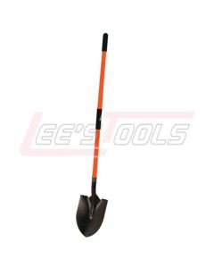 KRAFT GG864F Round Point Shovel w/48" Long Fiberglass Hdl