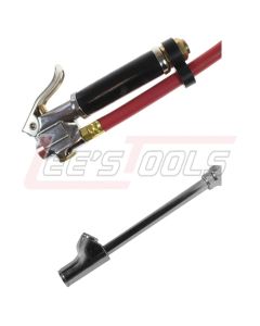 COILHOSE PNEUMATICS A1103 Air Line Inflator Gauge w/12" Hose & Straight-On Dual Ft.