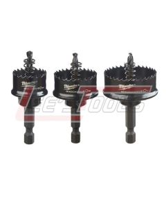 MILWAUKEE 49-22-4800 SHOCKWAVE™ 3PC KIT THIN WALL HOLE SAW