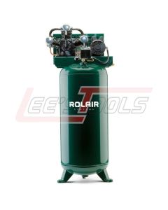 ROLAIR V5160PT03XB Single Stage, Three Cast-Iron Cylinders,5 HP, 16 CFM, 3450 RPM, 60 Hz, Single Phase 230V
