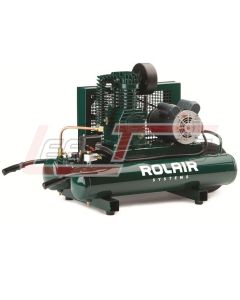 ROLAIR 5715K17-0002 Heavy-Duty, Single Stage, Cast-Iron Twin Cylinders 1.5HP 110-220V - 9-Gall - 7.3C HP, 1755 RPM