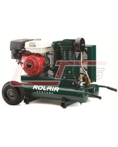 ROLAIR 8422HK30-0001 Heavy-Duty, Two Stage, Cast-Iron Twin Cylinders,9 HP, Honda 4 Cycle 20.1 CFM