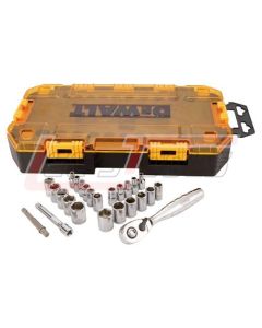 DEWALT DWMT73805 DEWALT Tough Box Tool Kit, 1/4" Drive Socket Set