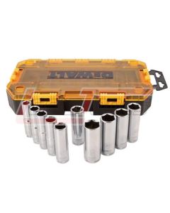 DEWALT DWMT73815 DEWALT Tough Box Tool Kit, MM 1/2" Drive Deep Socket Set