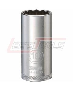 DEWALT DWMT74188OSP DWMT 12PT 3/8'' DR DP SKT 19MM