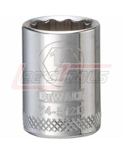 DEWALT DWMT74512OSP DWMT 12PT 3/8IN DR SKT 1/2IN SAE