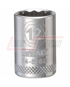 DEWALT DWMT74516OSP DWMT 12PT 3/8IN DR SKT 12MM