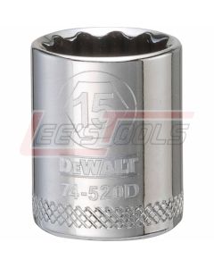 DEWALT DWMT74520OSP DWMT 12PT 3/8IN DR SKT 15MM