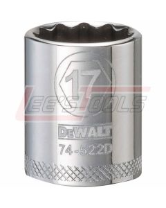 DEWALT DWMT74522OSP DWMT 12PT 3/8IN DR SKT 17MM