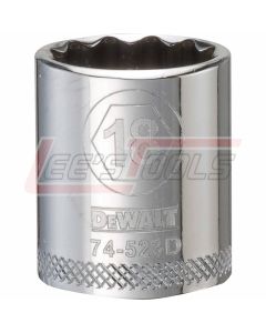 DEWALT DWMT74523OSP DWMT 12PT 3/8IN DR SKT 18MM