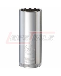 DEWALT DWMT74553OSP DWMT 12PT 1/2IN DR DP SKT 24 MM