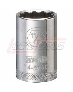 DEWALT DWMT74563OSP DWMT 12PT 1/2IN DR SKT 11/16IN SAE